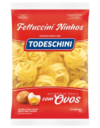 MAC TODESCHINI OVOS FETTUCCINI NINHOS 500G