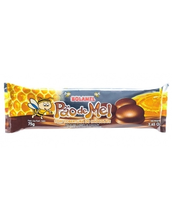 PAO DE MEL COB CHOC BOLAMEL 75G