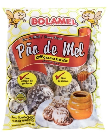 PAO DE MEL ACUCARADO BOLAMEL 240G