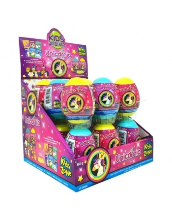 PASTILHA KIDS SURPRESA EGGS UNICORNIO DPL 18