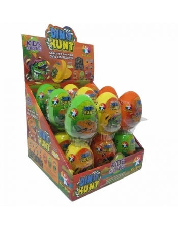 PASTILHA KIDS SURPRESA EGGS 3D DINO HUNT DPL 18