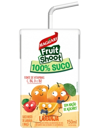 FRUIT SHOOT 100% SUCO M LARANJA TP 150ML