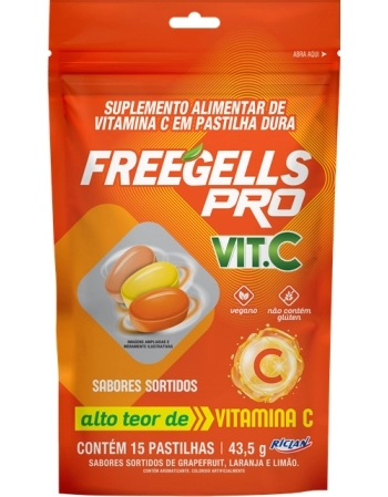 DROPS FREEGELLS PRO VITA C PCT 43,5G C/15UN