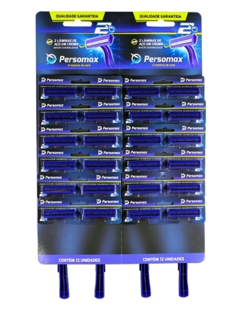 APARELHO BARBEAR PERSOMAX2 AZUL CART 12X2