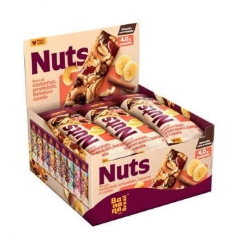 BARRA NUTS BANANA E CANELA 12X25G