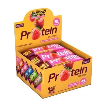 BARRA PROTEINAS MORANGO 12X30G