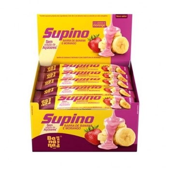 BARRA SUPINO ZERO BANANA MORANGO 20X24G