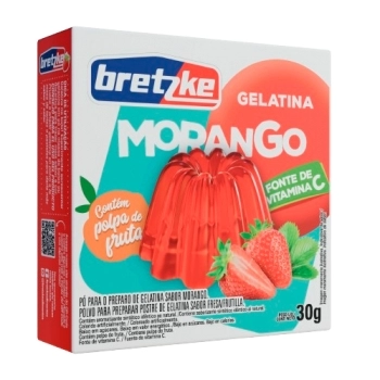 GELATINA BRETZKE MORANGO 30G
