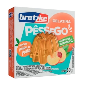 GELATINA BRETZKE PESSEGO 30G