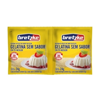 GELATINA BRETZKE SEM SABOR INCOLOR15X24G