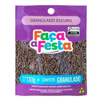 GRANULADO FACA A FESTA ESCURO 130G