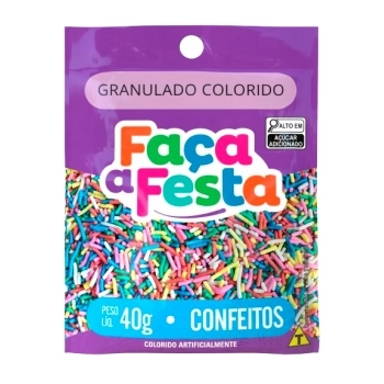 GRANULADO FACA A FESTA COLORIDO 40G