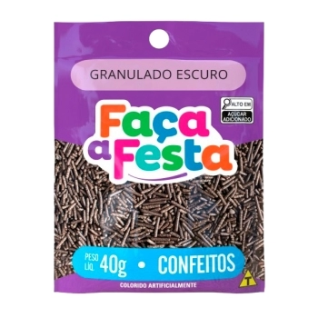 GRANULADO FACA A FESTA ESCURO 40G