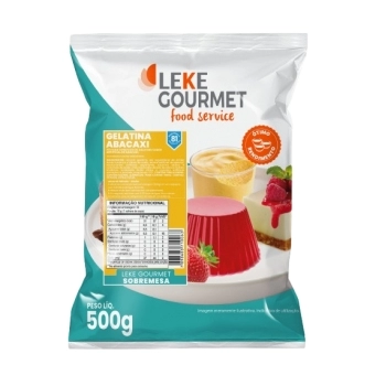 GELATINA LEKE GOURMET ABACAXI 500G