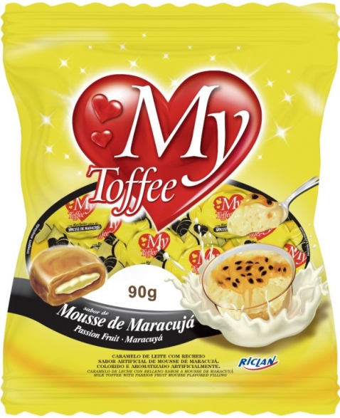 BALA MY TOFFEE LEITE MARACUJA 90G