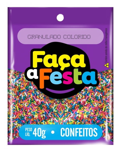 CONFEITO FACA A FESTA MICANGA COLOR 40G