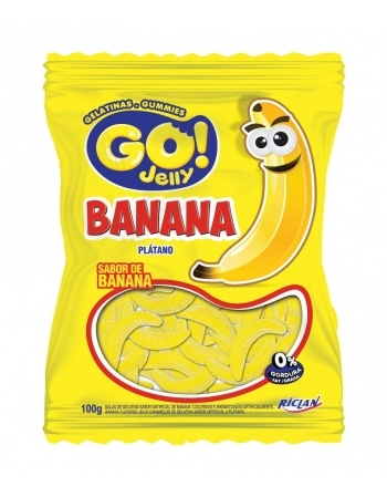 BALA GELATINA GO JELLY BANANA 100G