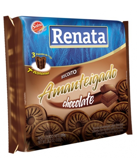 BISC RENATA AMANTEIGADO CHOCOLATE 330G
