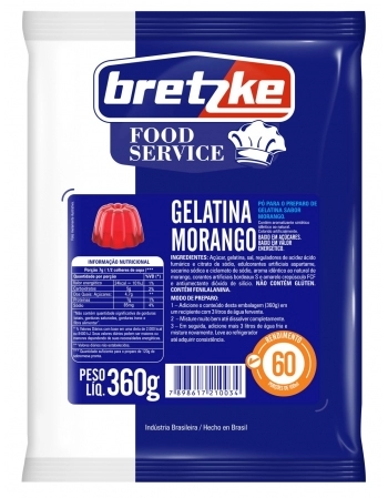 GELATINA BRETZKE MORANGO 360G