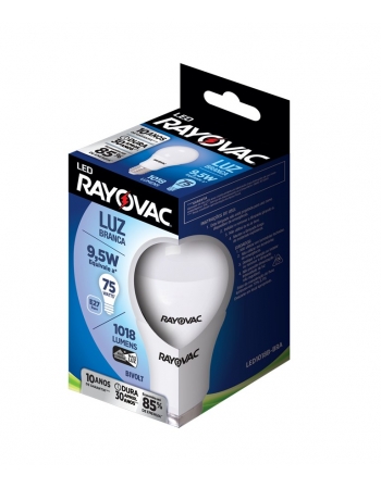 LAMPADA RAYOVAC LED BIVOLT 9.5W BRANCA