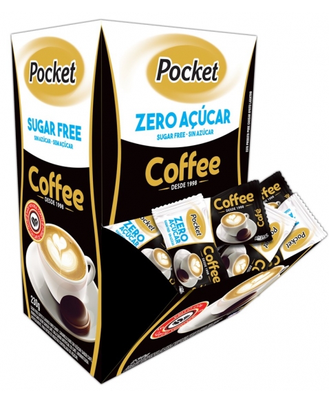 BALA POCKET ZERO COFFEE CANG 230G 100UN