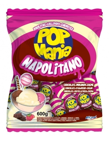 PIRULITO POP MANIA NAPOLITANO 50UN