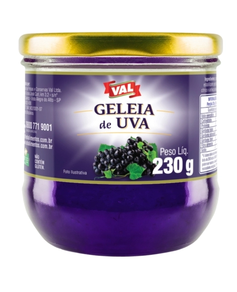 GELEIA DE UVA VAL COPO 230G