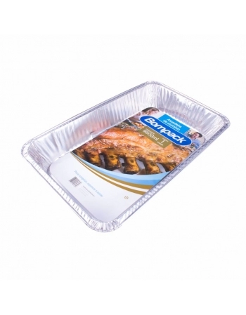 ASSADEIRA ALUMINIO BOMPACK 9,6LT RETANGULAR (BP9600R)UN