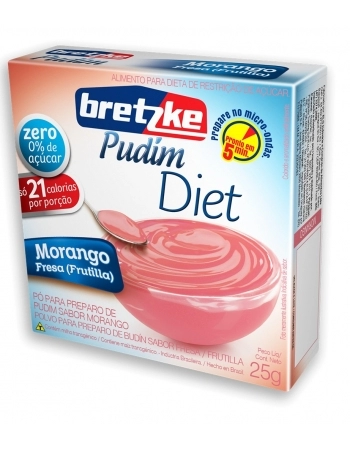 PUDIM BRETZKE DIET MORANGO 25G