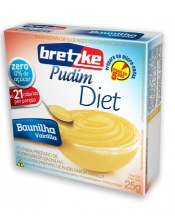 PUDIM BRETZKE DIET BAUNILHA 25G