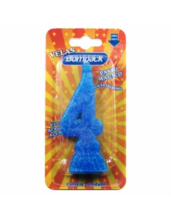 VELA SUPERNUMERO BOMPACK N0 AZUL 04UN